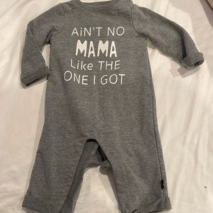 long sleeve, onesie with legs and snaps for easy changing